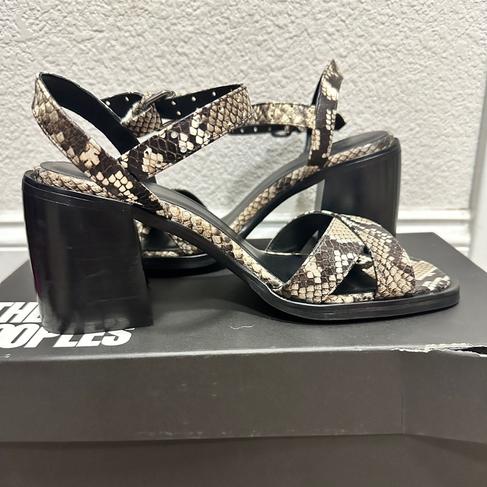 The Kooples Womens Python Square Toe Block Heel S… - image 4